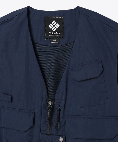 コロンビアブラックレーベル　フィッシングベスト COLUMBIA BLACK LABEL】ログリバーブラックベスト(S Stone Green