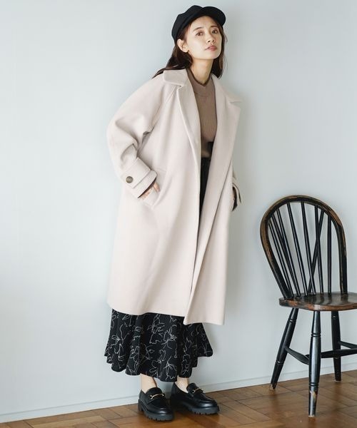 「mysty woman」 チェスターコート FREE モカ レディース_画像3