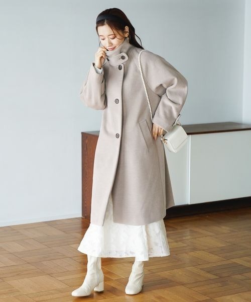 「mysty woman」 チェスターコート FREE モカ レディース_画像5