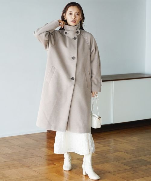 「mysty woman」 チェスターコート FREE モカ レディース_画像6