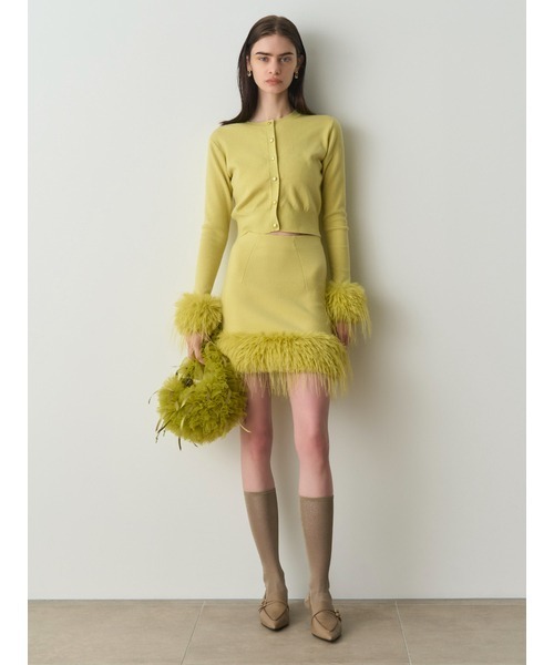 SNIDEL（スナイデル） ニットカーディガン FREE イエロー レディース