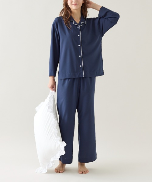 パジャマ20 Tuche パジャマ ルームウェア Tuche/トゥシェ 長袖長パンツ レディース