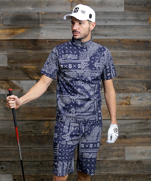 DIVINER GOLF セットアップ 「DIVINER GOLF」ペイズリー柄半袖