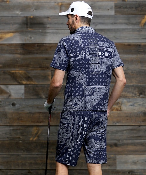 DIVINER GOLF セットアップ 「DIVINER GOLF」ペイズリー柄半袖