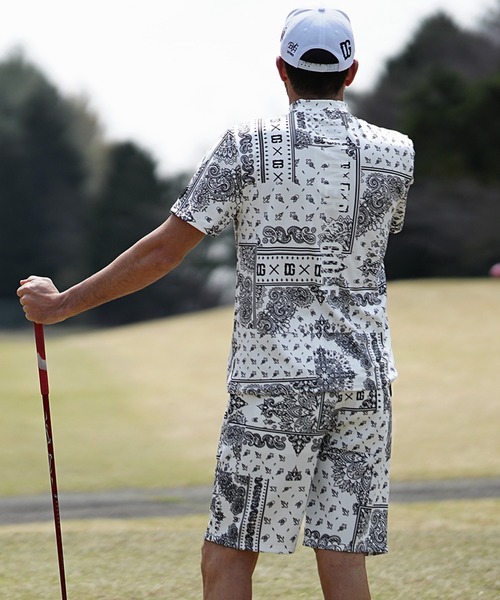DIVINER golf セットアップ ペイズリー バンダナ モックネック DIVINER GOLF（ディバイナー ゴルフ） ゴルフ 「DIVINER GOLF