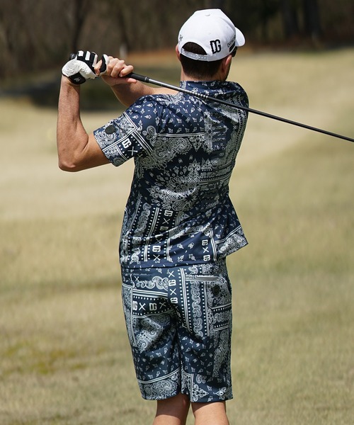 DIVINER GOLF セットアップ M バンダナ柄 ゴルフ ネイビー 総柄 DIVINER GOLF（ディバイナー ゴルフ） ゴルフ メンズ : ZOZOTOWN Yahoo
