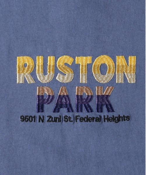 Right-on tシャツ タイポグラフィック刺繍Tシャツ メンズ