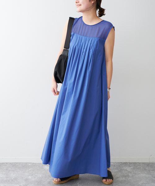 Spick＆Span ワンピース 「追加」シアーヨーク切替ワンピース