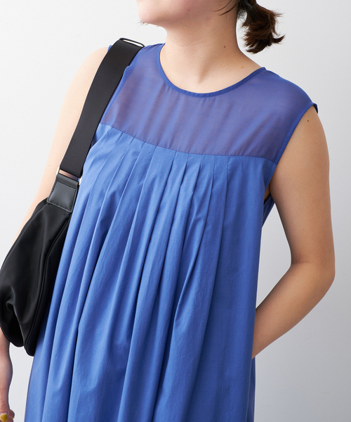 Spick＆Span ワンピース 「追加」シアーヨーク切替ワンピース