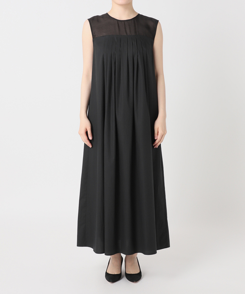 Spick &span シアーヨーク切り替えワンピース Spick＆Span ワンピース 「追加」シアーヨーク切替ワンピース