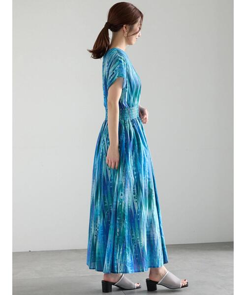 Te chichi ワンピース 「LIBERTY」シャーリングワンピース