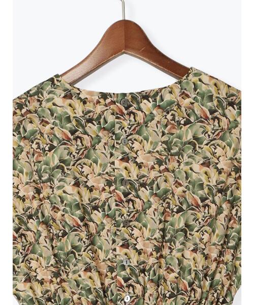 luv is true SHIRING OPS/総柄シャーリング ワンピース Te chichi ワンピース 「LIBERTY」シャーリングワンピース