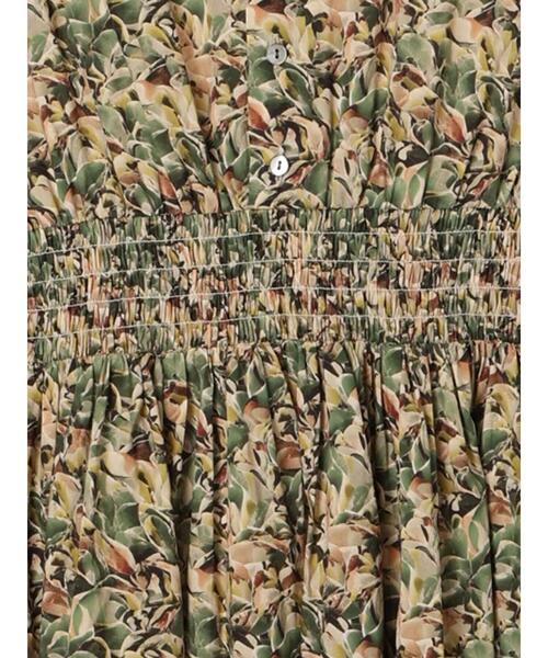 luv is true SHIRING OPS/総柄シャーリング ワンピース Te chichi ワンピース 「LIBERTY」シャーリングワンピース