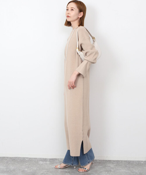 SLOBE IENA（スローブイエナ） ニットワンピース - ベージュ