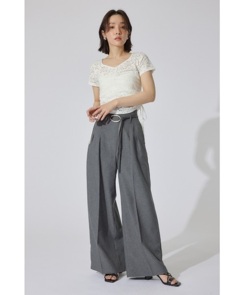古着 リネンタックパンツ イタリア製 リネンスラックス ワイドパンツ ストリート 古着 リネンタックパンツ リネンスラックス ユーロ古着 ワイド