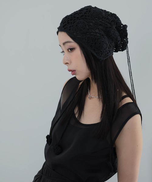 ULYSSES ニット帽 ニットキャップ バブゥクロシェボンネット