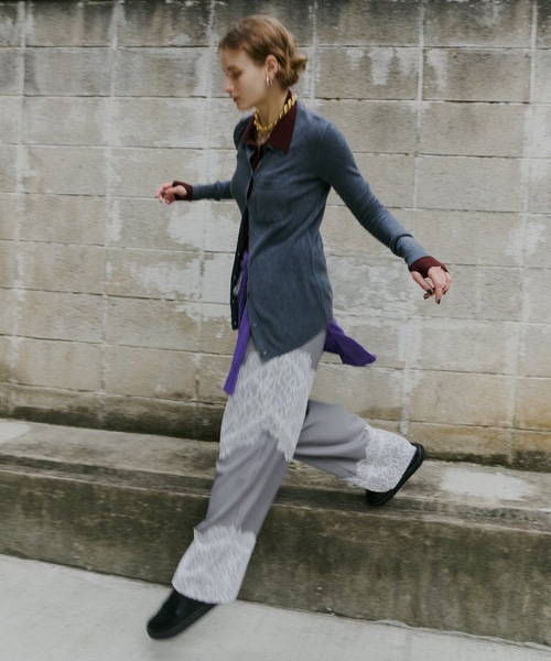 パンツ yae Lace design slacks / 36 yae Lace design slacks / 36 - メルカリ