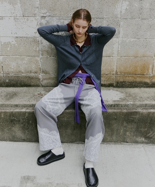 パンツ yae Lace design slacks / 36 Lace design slacks / レースデザインスラックス（スラックス