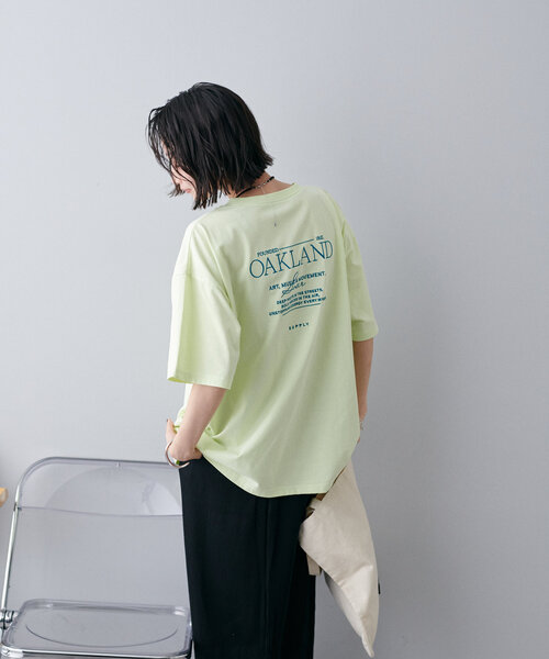Discoat tシャツ 「ユニセックス」カラー刺繍ロゴTシャツ
