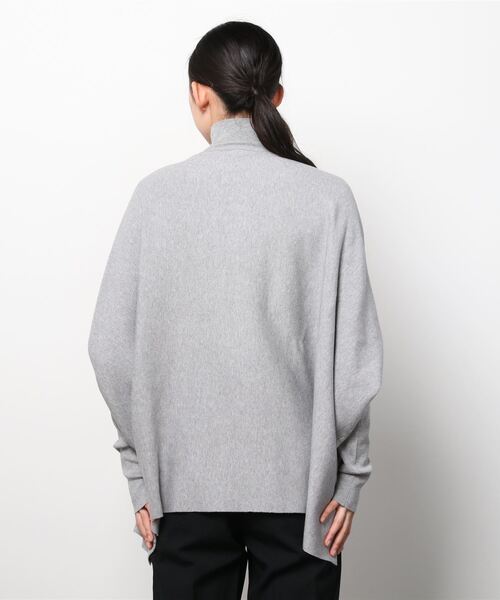 「Sov.」 ニットポンチョ 38 ネイビー レディース_画像3