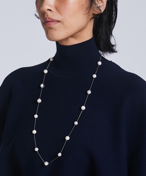 「Sov.」 ニットポンチョ 38 ネイビー レディース_画像7