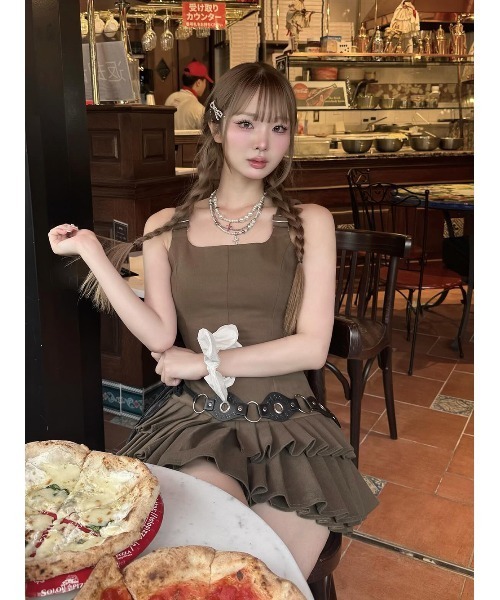 darich アンダーベルトプリーツミニワンピース アンダーベルトプリーツミニワンピース – Darich (ダーリッチ)