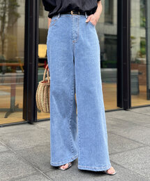 ジーンズ デニム デニムパンツ 「体の7割が足に見える」後ろギャザーデザインデニム レディース｜ZOZOTOWN Yahoo!店
