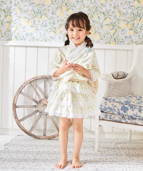 ♡ゆか　ハンドメイド　子ども服♡ Rebloom 浴衣 「KIDSセパレート浴衣/3点セット」上衣・スカート