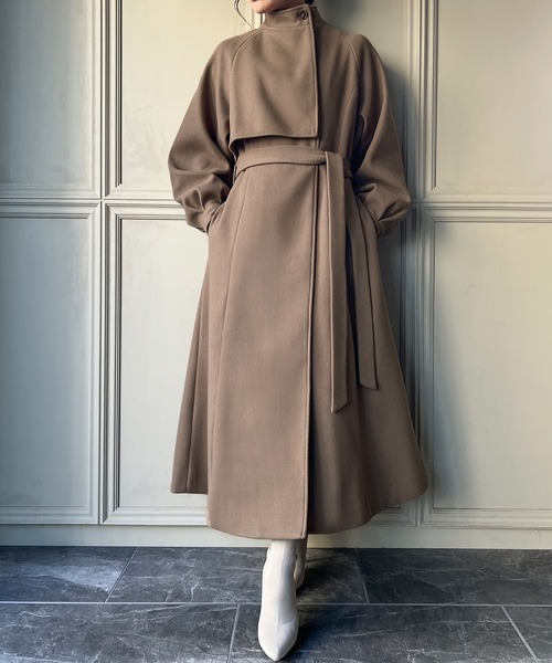 「JUNOAH」 コート X-LARGE ブラック レディース_画像4