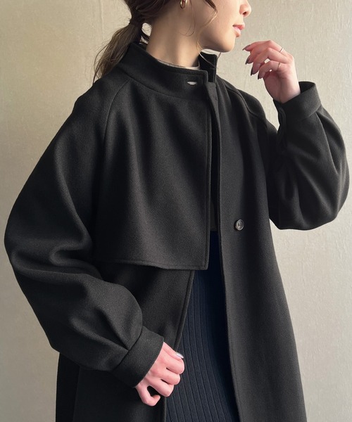 「JUNOAH」 コート X-LARGE ブラック レディース_画像6