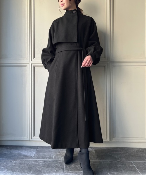 「JUNOAH」 コート X-LARGE ブラック レディース_画像7