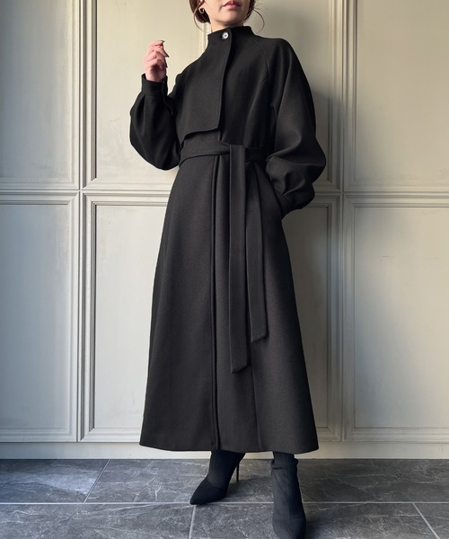 「JUNOAH」 コート X-LARGE ブラック レディース_画像8