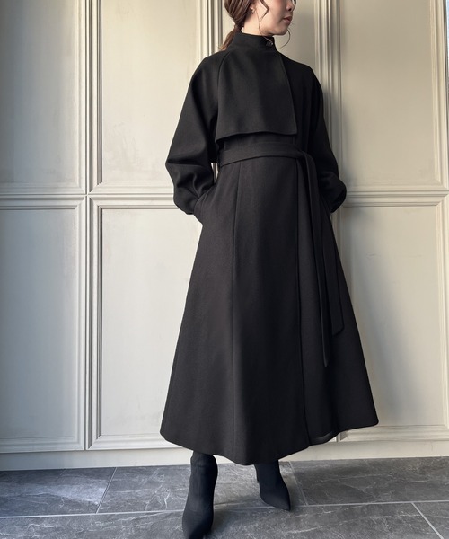 「JUNOAH」 コート X-LARGE ブラック レディース_画像9