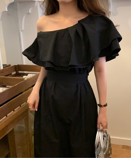 オフショルダー フリル ワンピース ワンピース オフショルダーフリルワンピース : ZOZOTOWN Yahoo
