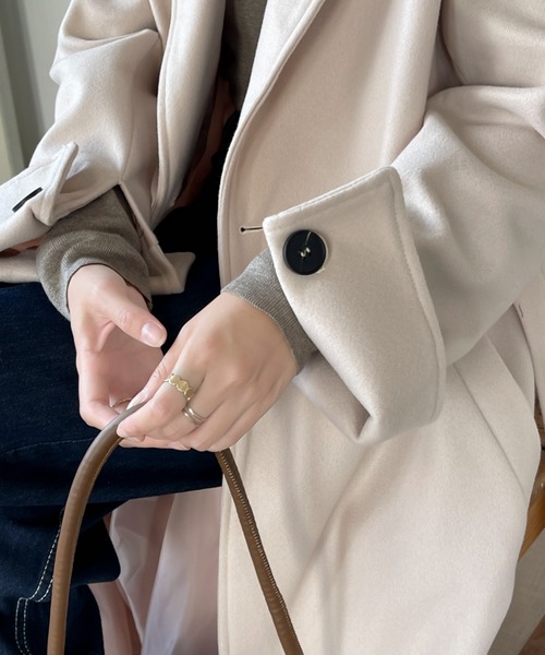 「emi+」 チェスターコート FREE ベージュ レディース_画像6