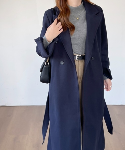 「emi+」 チェスターコート FREE ベージュ レディース_画像7