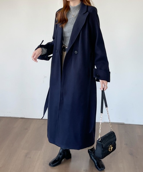 「emi+」 チェスターコート FREE ベージュ レディース_画像8