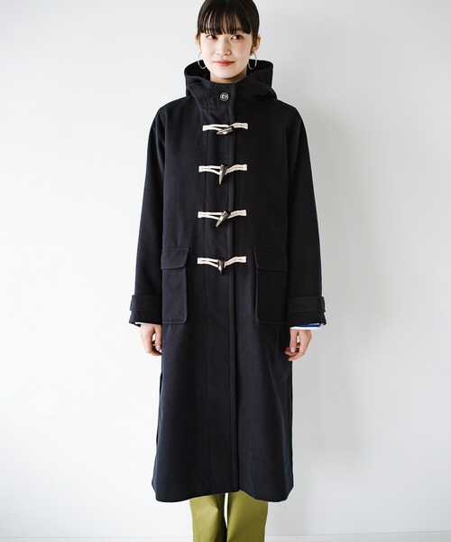 「haco!」 「KAKKO」ダッフルコート LARGE ネイビー レディース_画像3