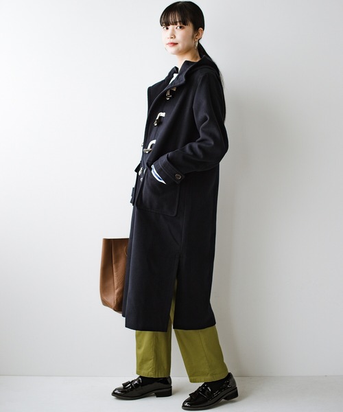 「haco!」 「KAKKO」ダッフルコート LARGE ネイビー レディース_画像9