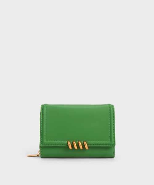 CHARLES ＆ KEITH 「CHARLES & KEITH」 財布 X-SMALL グリーン