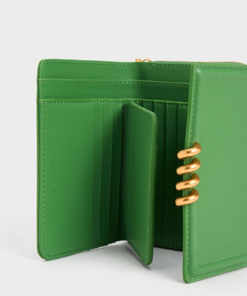CHARLES ＆ KEITH 「CHARLES & KEITH」 財布 X-SMALL グリーン