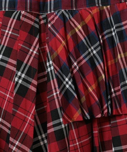 Candy Stripper スカート OVERLAP CHECK PLEATS : ZOZOTOWN