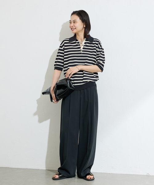 ニット セーター 「＆FUNCTION」 「接触冷感・UVカット」ポロシャツ レディース JOURNAL STANDARD ニット セーター 「＆FUNCTION」 「接触冷感