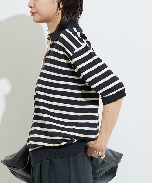 ニット セーター 「＆FUNCTION」 「接触冷感・UVカット」ポロシャツ レディース JOURNAL STANDARD ニット セーター 「＆FUNCTION」 「接触冷感
