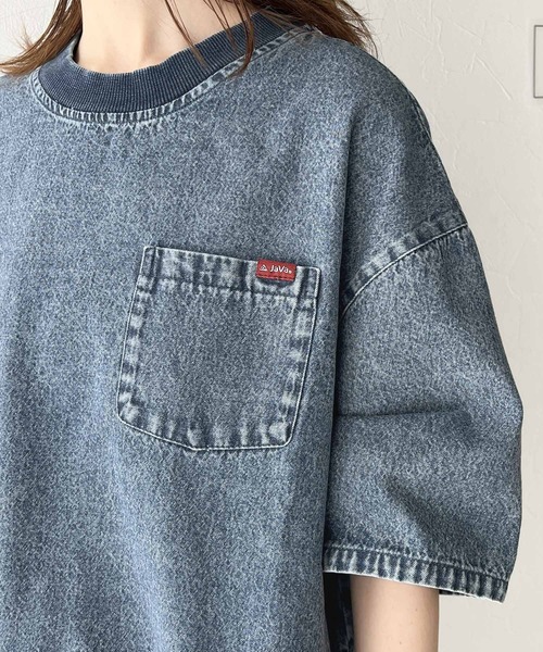 「Java」 半袖Tシャツ LARGE ブルー レディース
