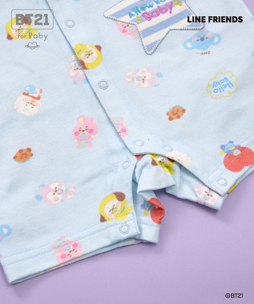 KP BOY（ケーピーボーイ） ベビー服 ロンパース 「BT21」アップリケ 総