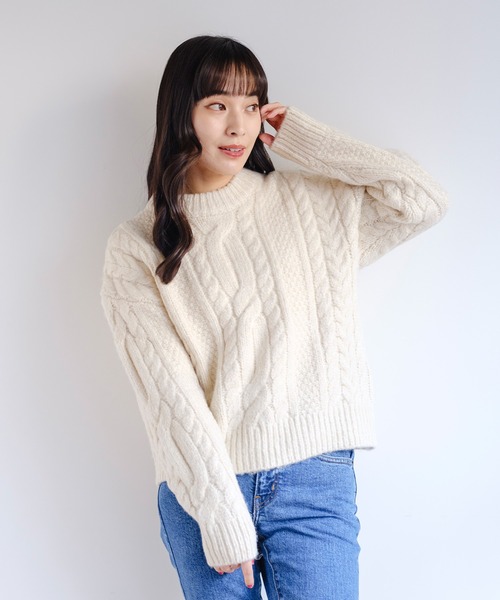 リーバイス（Levi’s）/INES ケーブルニットセーター Levi's（リーバイス） ニット セーター INES ケーブルニットセーター