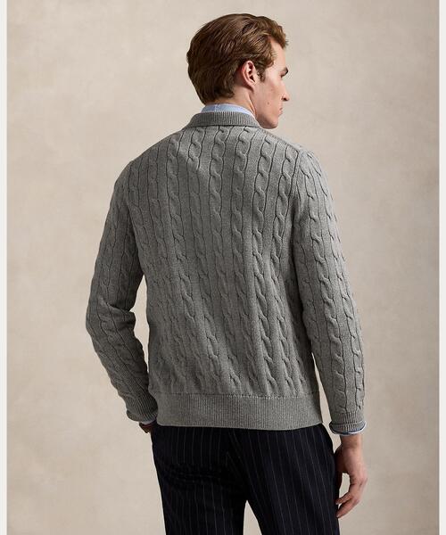 POLO RALPH LAUREN カーディガン ケーブルニット コットン