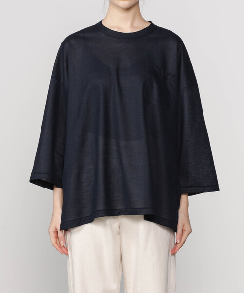 「Sanca」 半袖Tシャツ 0 ベージュ レディース_画像3