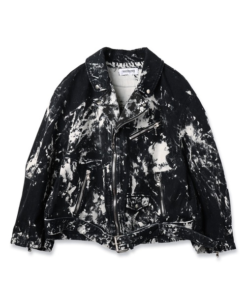 DISCOVERED（ディスカバード） 革ジャン ライダース BLACK BLEACH W